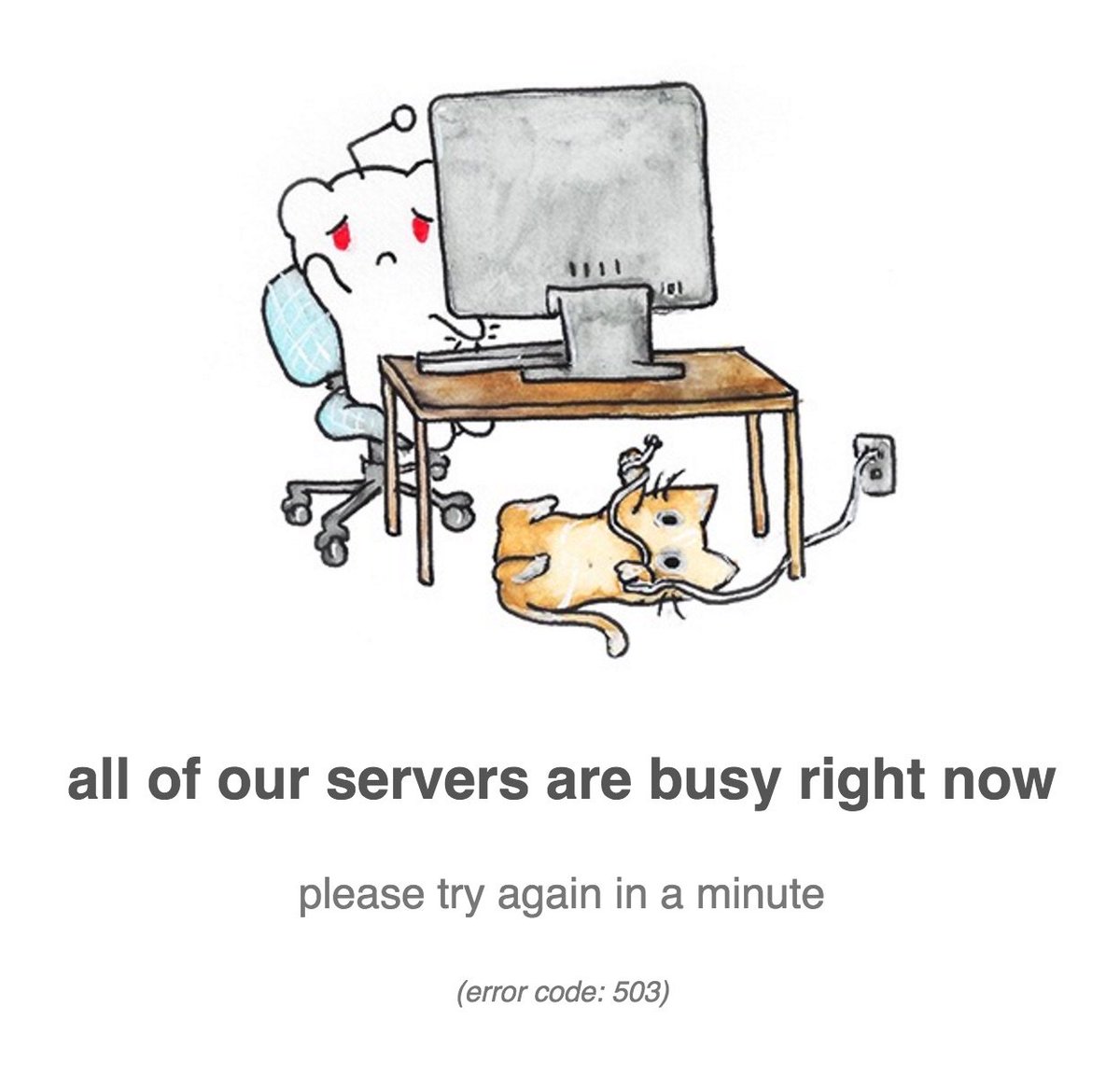 Pinsky's tweet photo. Dammit, Reddit. How am I supposed to [not] work when you’re down?! https://t.co/5FBmcGGPil