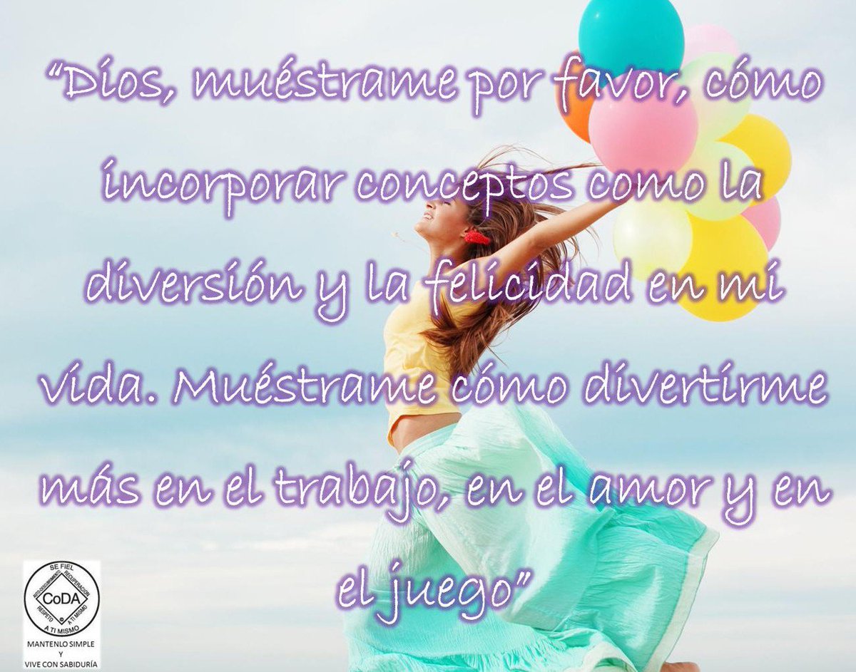 codacandelaria's tweet photo. “Dios, muéstrame por favor, cómo incorporar conceptos como la diversión y la felicidad en mi vida...” https://t.co/MghUETUA59