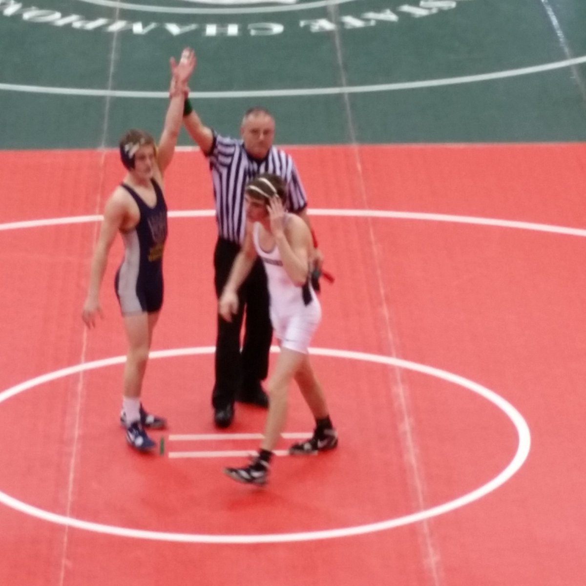 lucyhokes's tweet photo. @NashedPotato_  @NHSTruckers @TheWalkWrestlin  Charlie Nash pins his first kid in 43 seconds! #statewrestling2016 https://t.co/6GxsQSuh3v