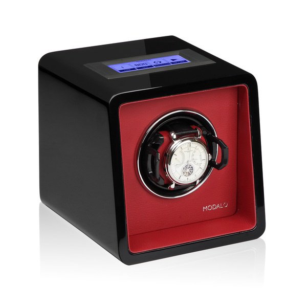 ModaloUSA's tweet image. SATURN - SINGLE WINDER - BLACK / RED - #MODALO USA hubs.ly/H02hgXM0 #watchwinder