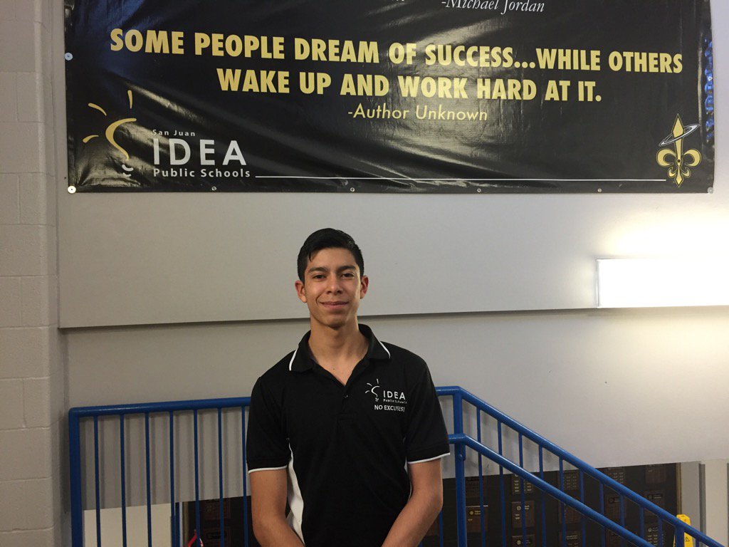 alpzfdz's tweet photo. Meet SJ Saints Gates Scholarship Finalist, Julio Q!  Well deserved! #IDEASanJuan @joanngama @etgarza87 @IDEAschools https://t.co/Qg7chuXCsA