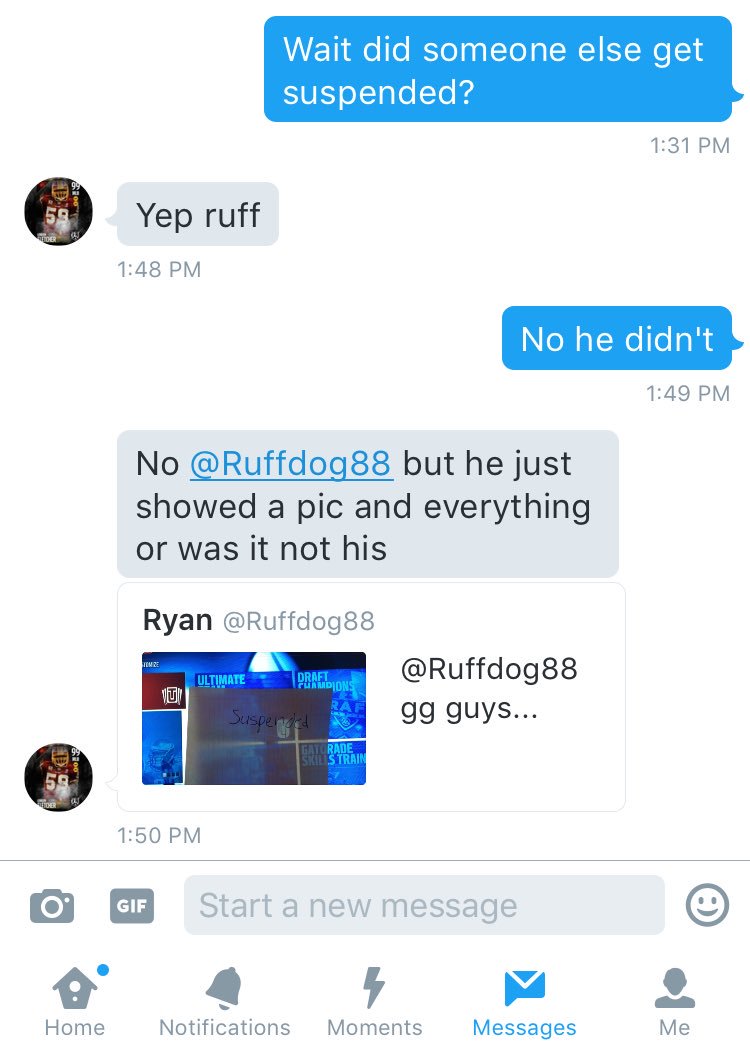 WizuMad's tweet photo. No way you know that's just a piece of paper right? @NFL4LIFE01  😂 https://t.co/DX29WA8hK1