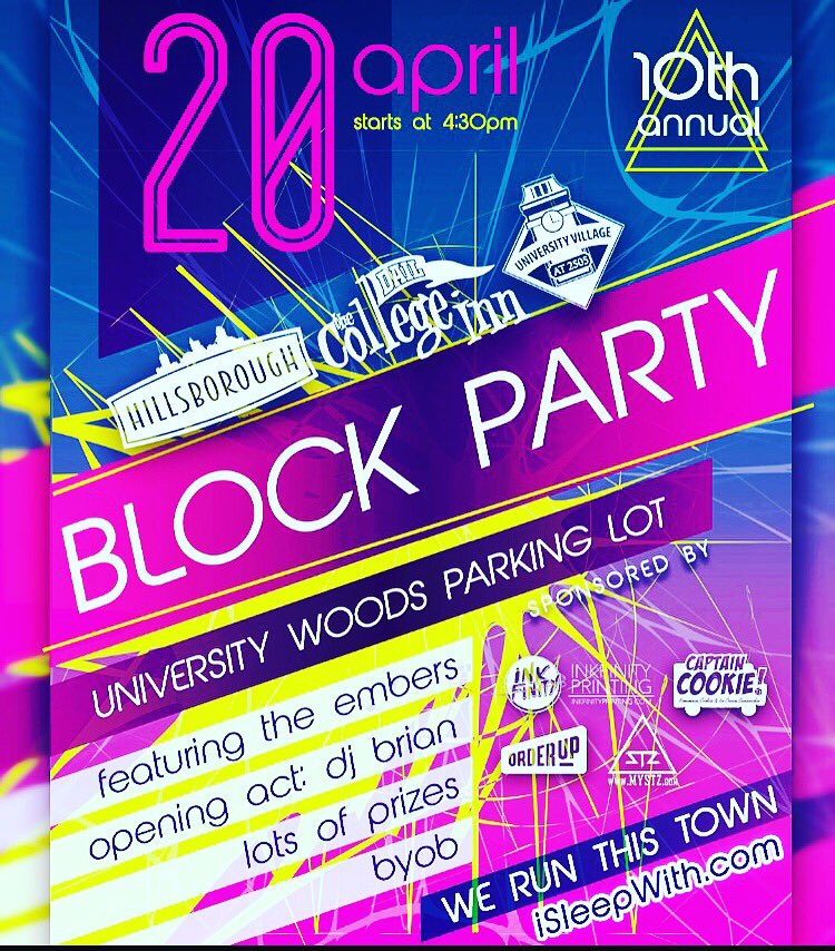 UVat2505's tweet photo. 10th Annual Preiss Block Party 4/20/16 Who is ready??? #uv2505 #liveonhillsborough #collegeinn #preissco https://t.co/vh02eX8Y3u