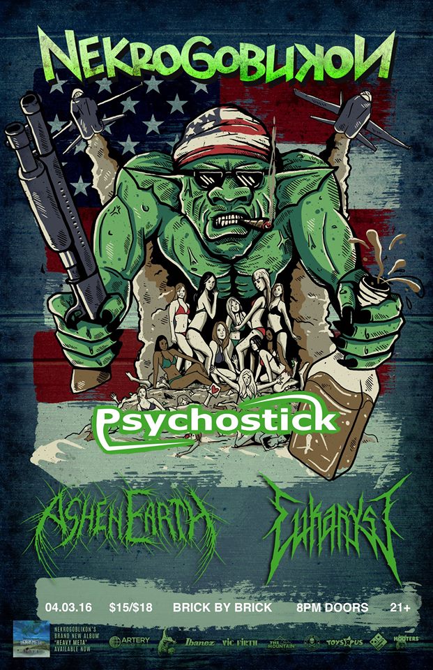 BrickbyBrickSD's tweet photo. One month 'til @Nekrogoblikon @psychostick @AshenEarth and @Eukaryst at Brick — get tix at https://t.co/UarNJuPfOC https://t.co/Mk0v3JxIf0