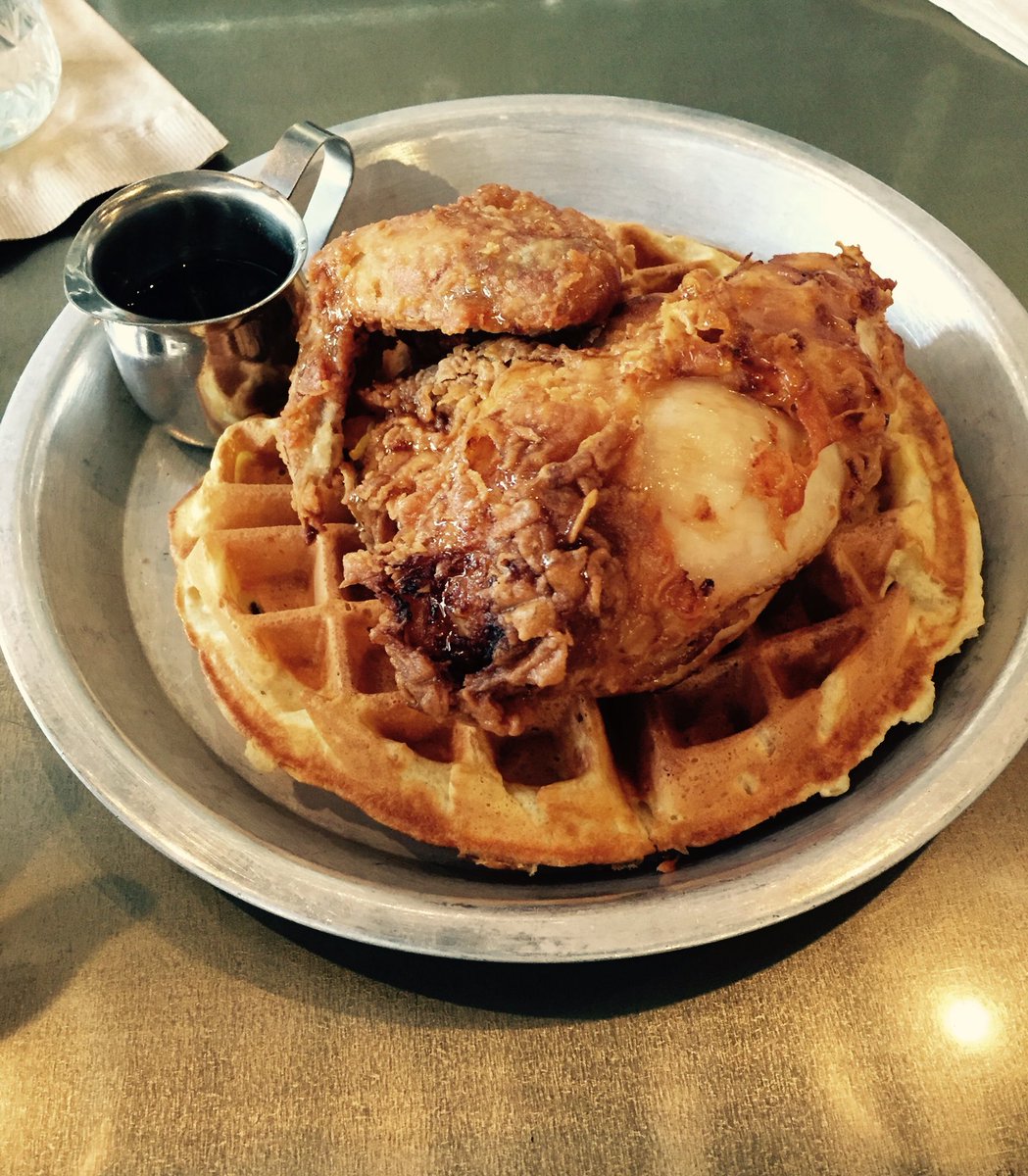 Miller_Teach's tweet photo. My first chicken and waffles experience. Amazing. #ncties16 #BeasleysChicken https://t.co/CM23jfk6G1