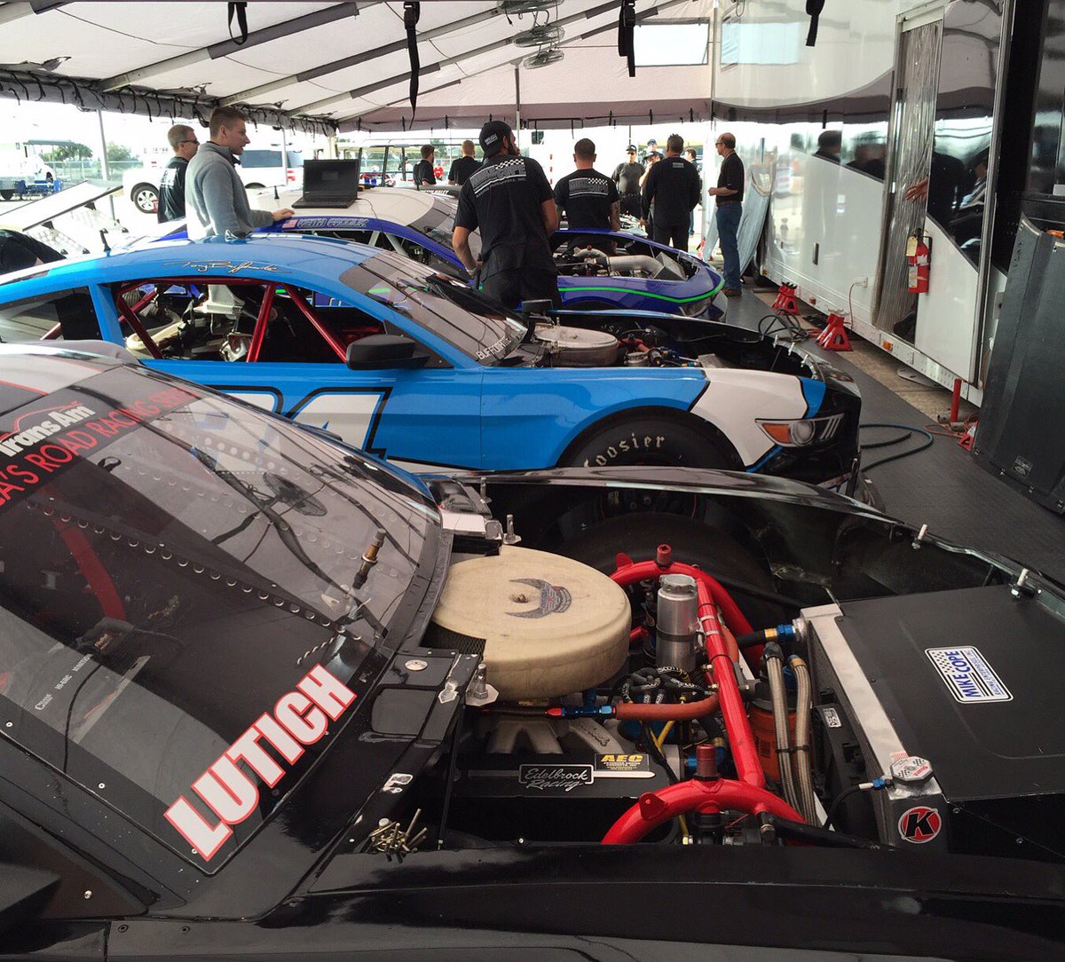 Busy day in the <a href="/MikeCopeRacing/">Mike Cope Racing</a> garage. <a href="/GoTransAm/">The Trans Am Series</a> #Wilwood <a href="/sebringraceway/">Sebring International Raceway</a>