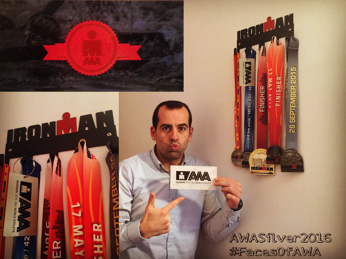 JavierCo__'s tweet photo. @IRONMANtri #FaceOfAWA Finisher #703Barcelona2015 #IMFrankfurt2015 #IMMallorca2015 #AWASilver2016 #IRONMAN https://t.co/TL3DV0pfUO