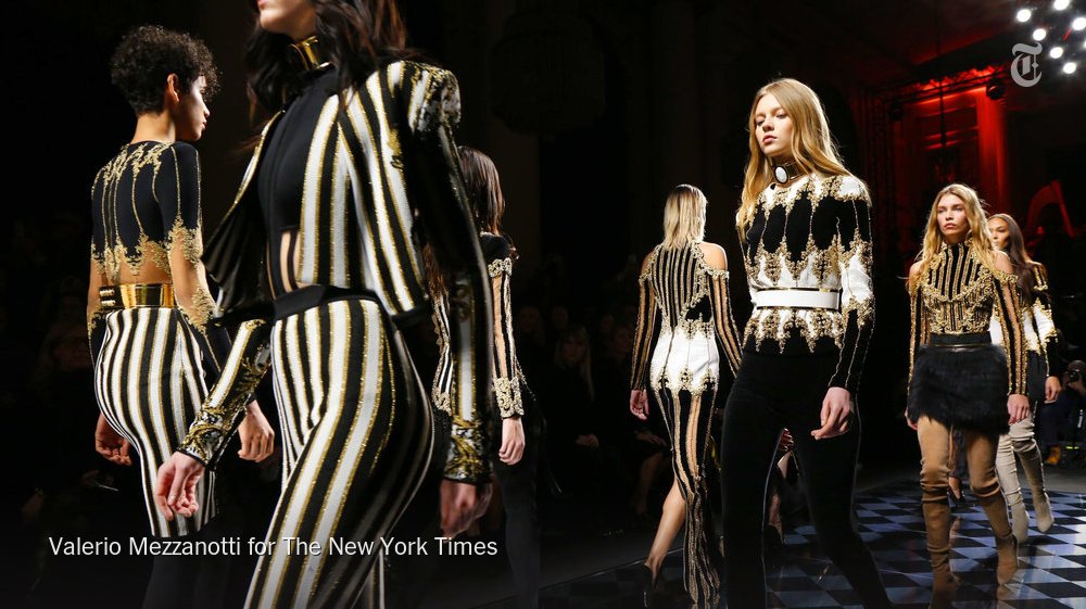 NYTFashion's tweet photo. A fashion review from Paris Fashion Week on Balmain, Chloé and more https://t.co/zuefpeh6j5 https://t.co/cMbqaotr7Z