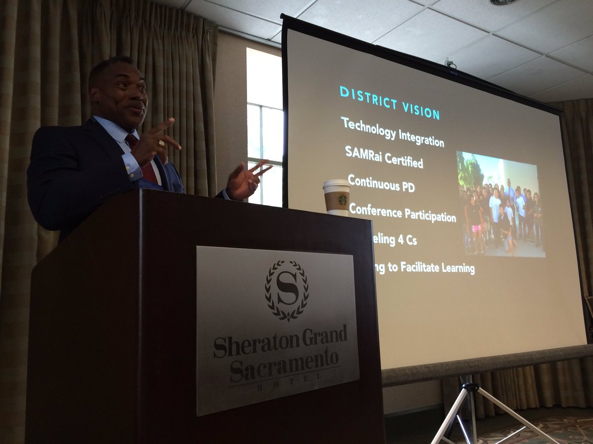 Simonometry's tweet photo. Proud to work with @DrAdamsCVUSD and hearing him talk about #InternetIndependence #caaasa16 https://t.co/i20x0GaPTH