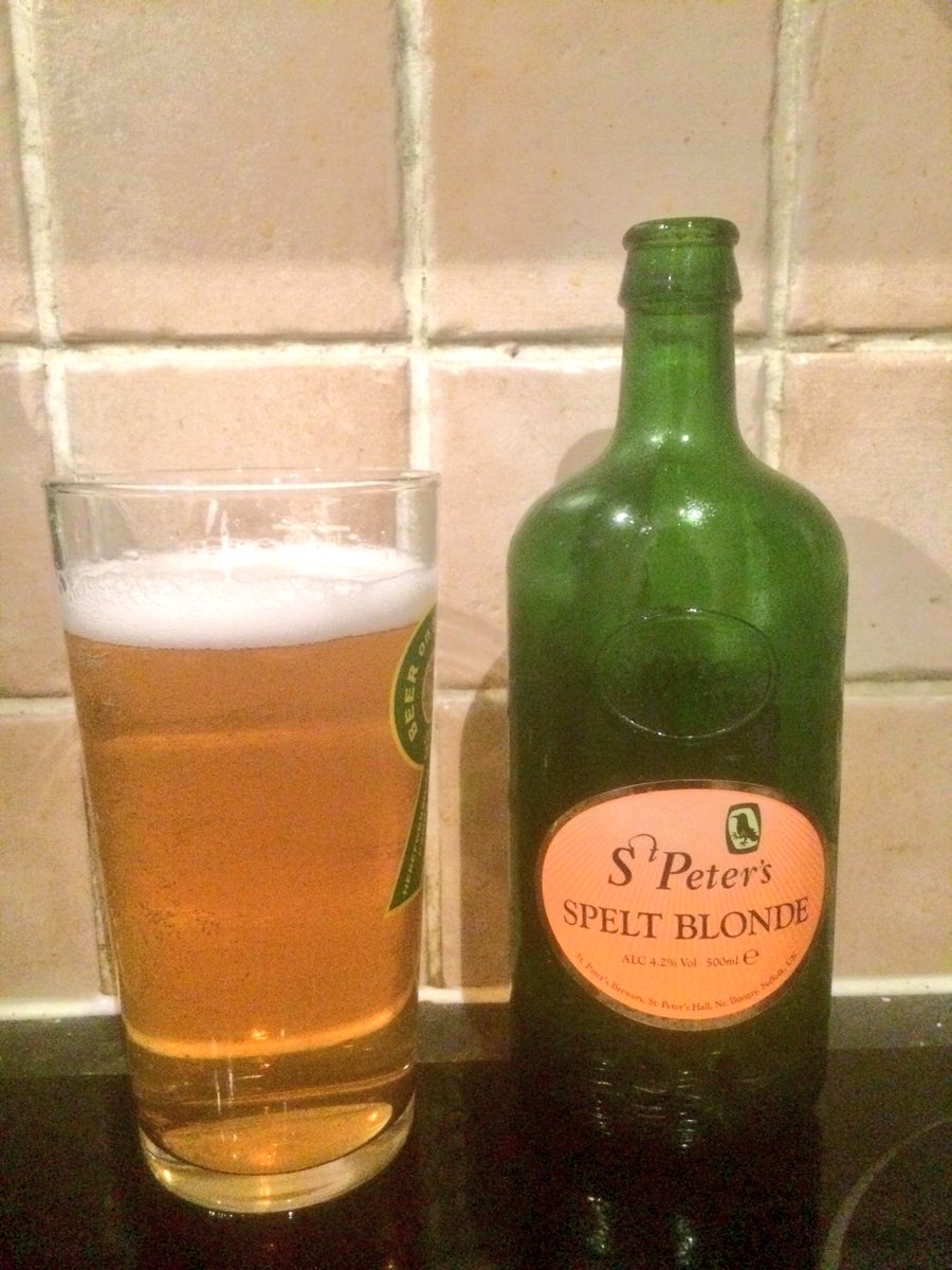 CapsCasksKegs's tweet photo. Peter's Blonde...St Peter's Brewery - Spelt Blonde 4.2% @StPetersBrewery #speltblonde https://t.co/p1rvKPGYQU