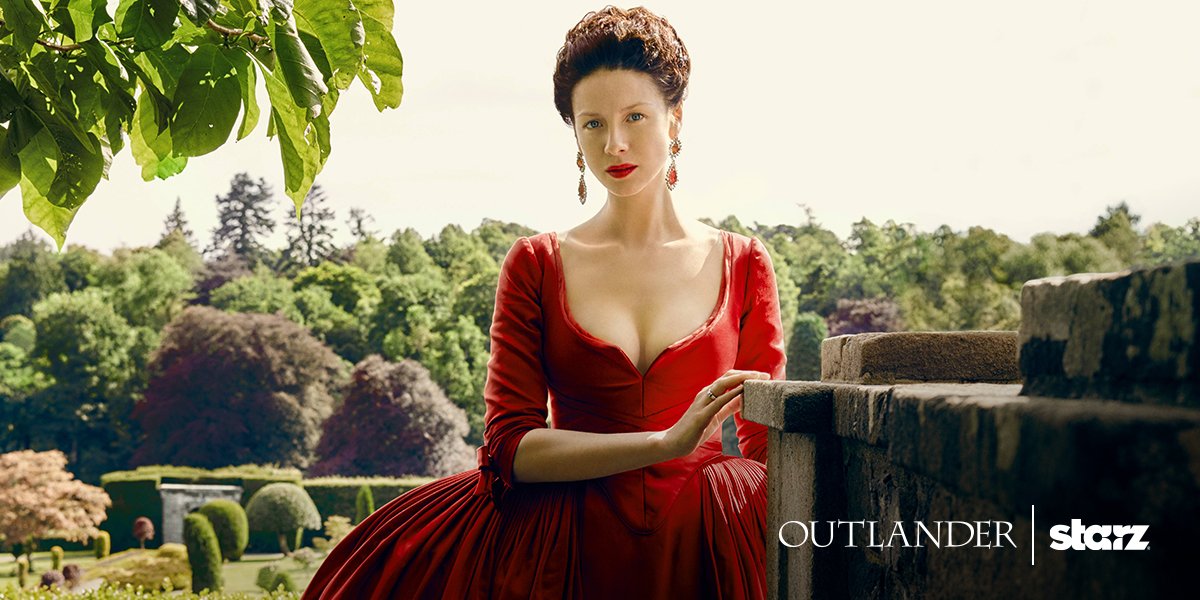Outlander_STARZ's tweet photo. Walking the runway en rouge. #Outlander https://t.co/E259Kpi0xh https://t.co/r6gMwx83bx