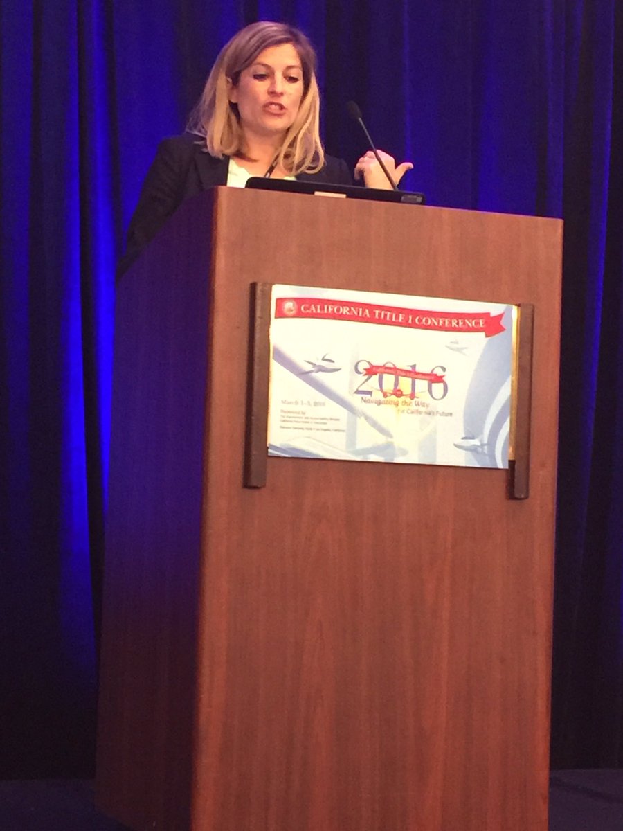 JanMayerAshley's tweet photo. Excellent overview of our new federal law-ESSA!#CATitleIConf https://t.co/EN8RIThlq7