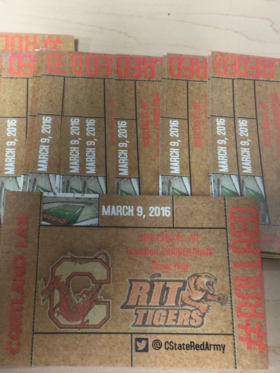 Sports_Cortland's tweet photo. 40 tickets available for bus transportation and game! $5! Cortland vs RIT at the Carrier Dome!! Don't miss out! https://t.co/QbCtkXVdM4