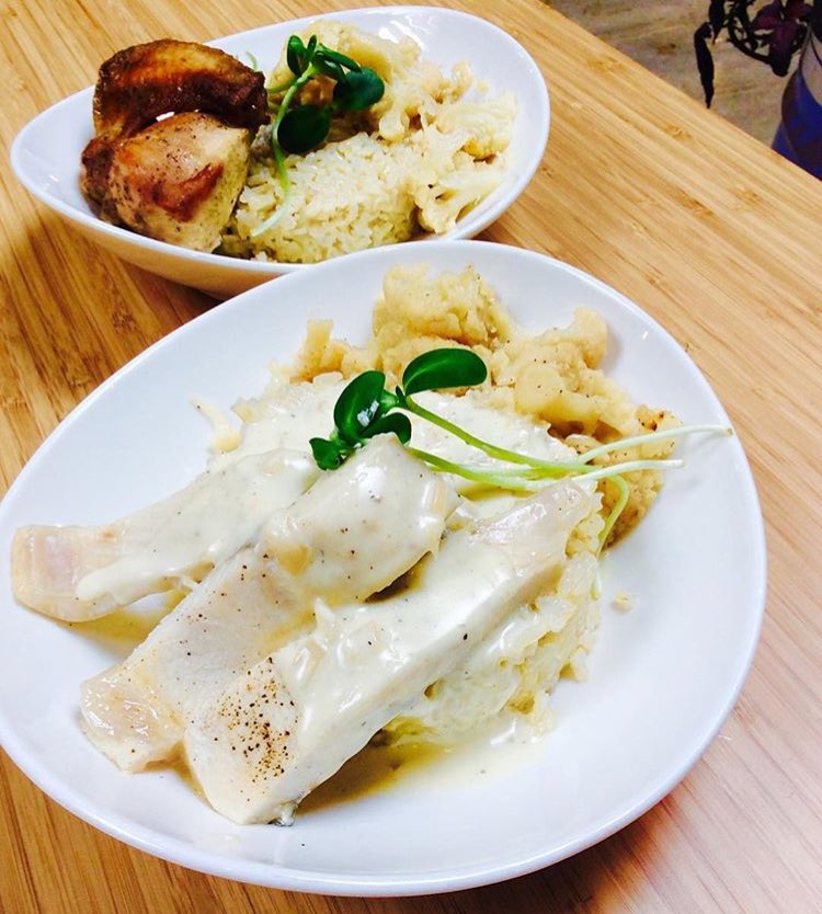 Our kitchen is serving roasted chicken and whitefish for lunch today. #4lifenaturalfoods #4lifekitchen