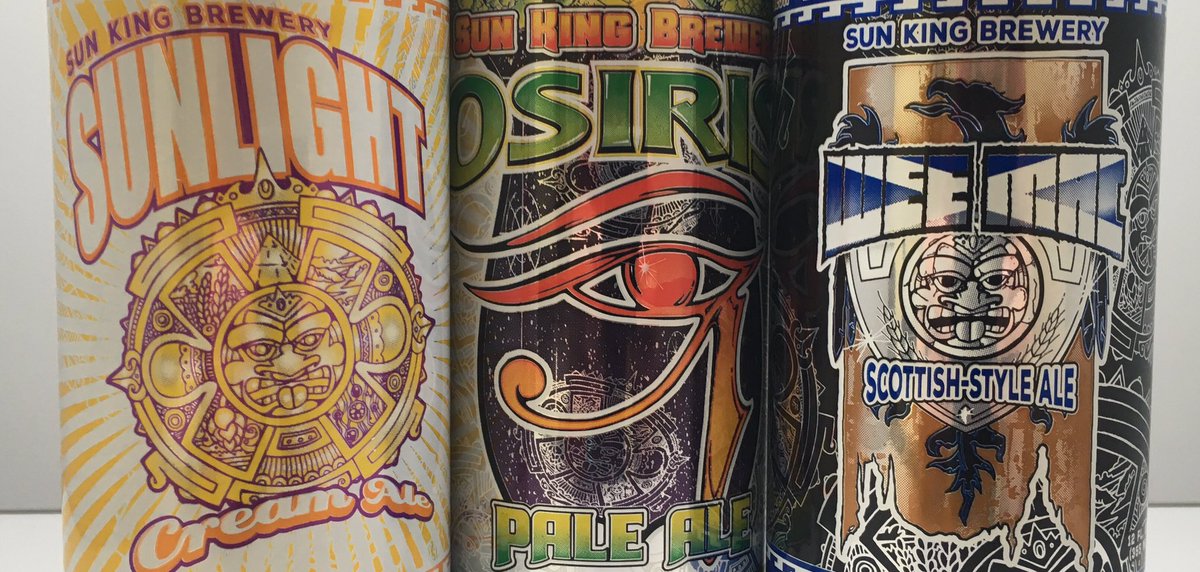SunKingClay's tweet photo. Spending the day @BallCorpHQ in Colorado proofing @SunKingBrewing cans! Fresh new look coming for our House beers! https://t.co/obKjef0M9F