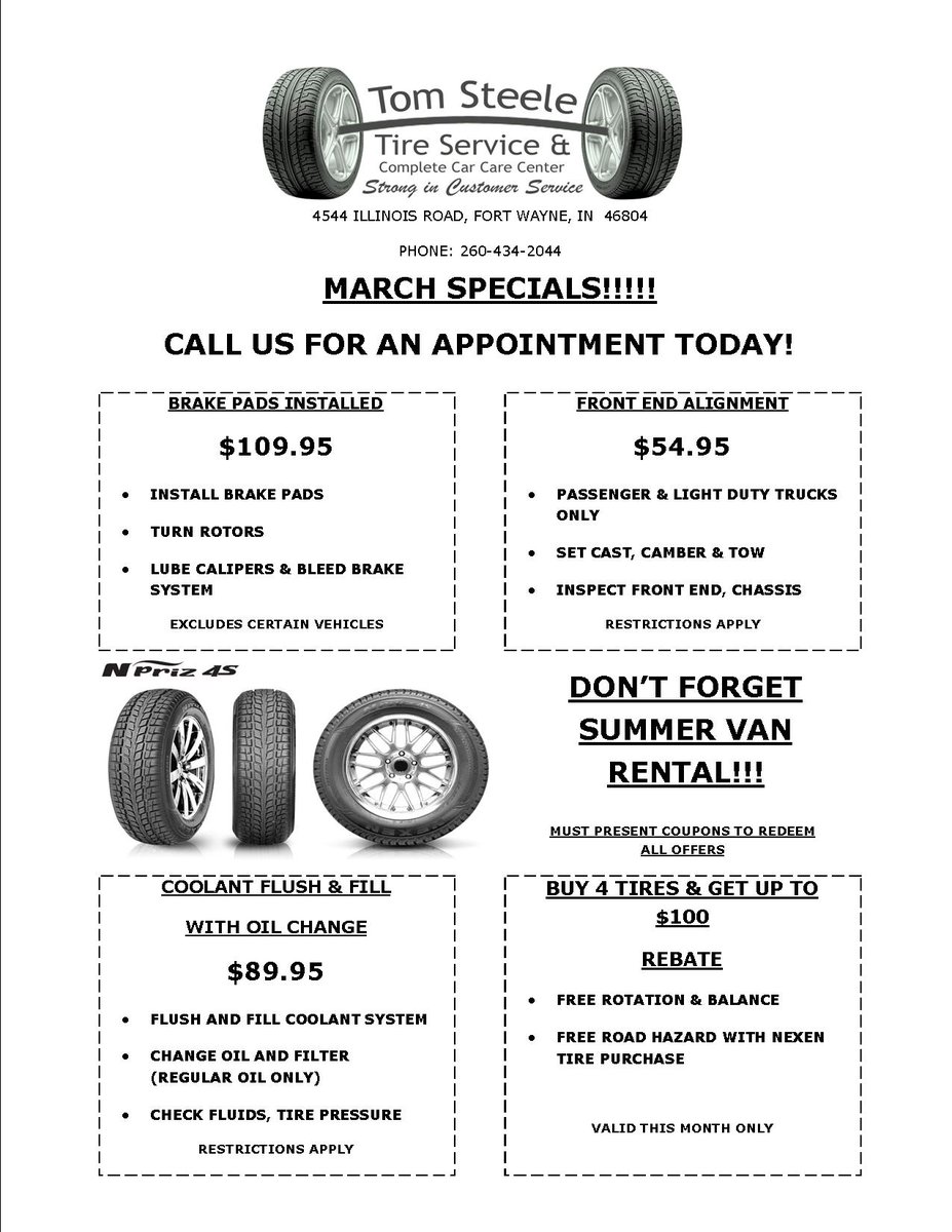 Tom Steele Tire West (TomSteeleWest) Twitter