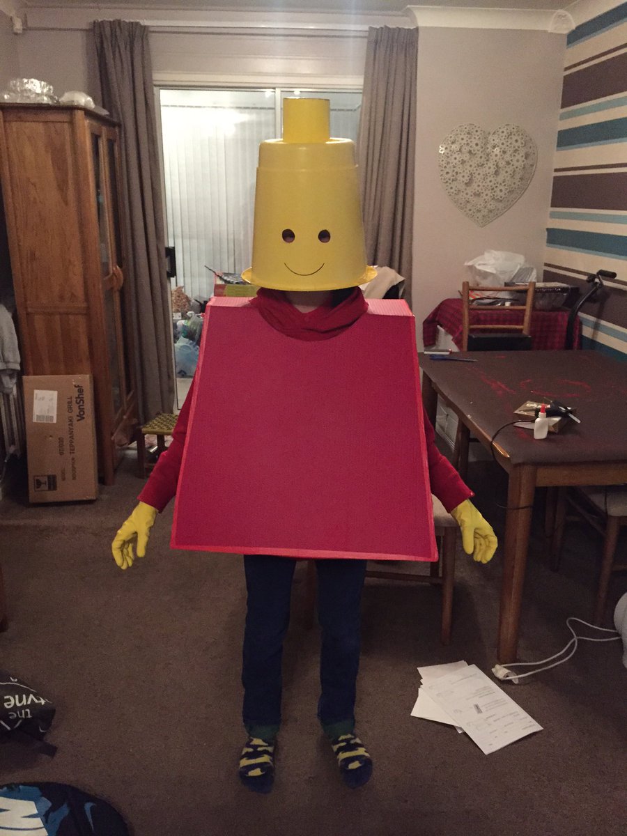 lego head fancy dress