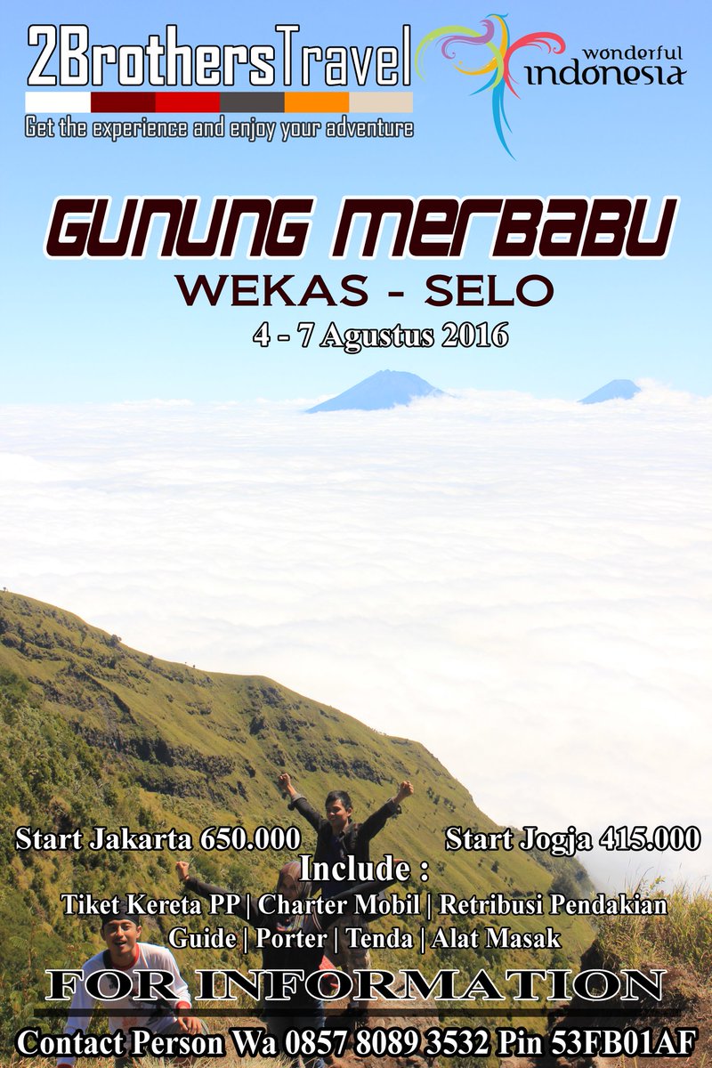 #infogunung #opentrip Open Trip Gunung Merbabu
