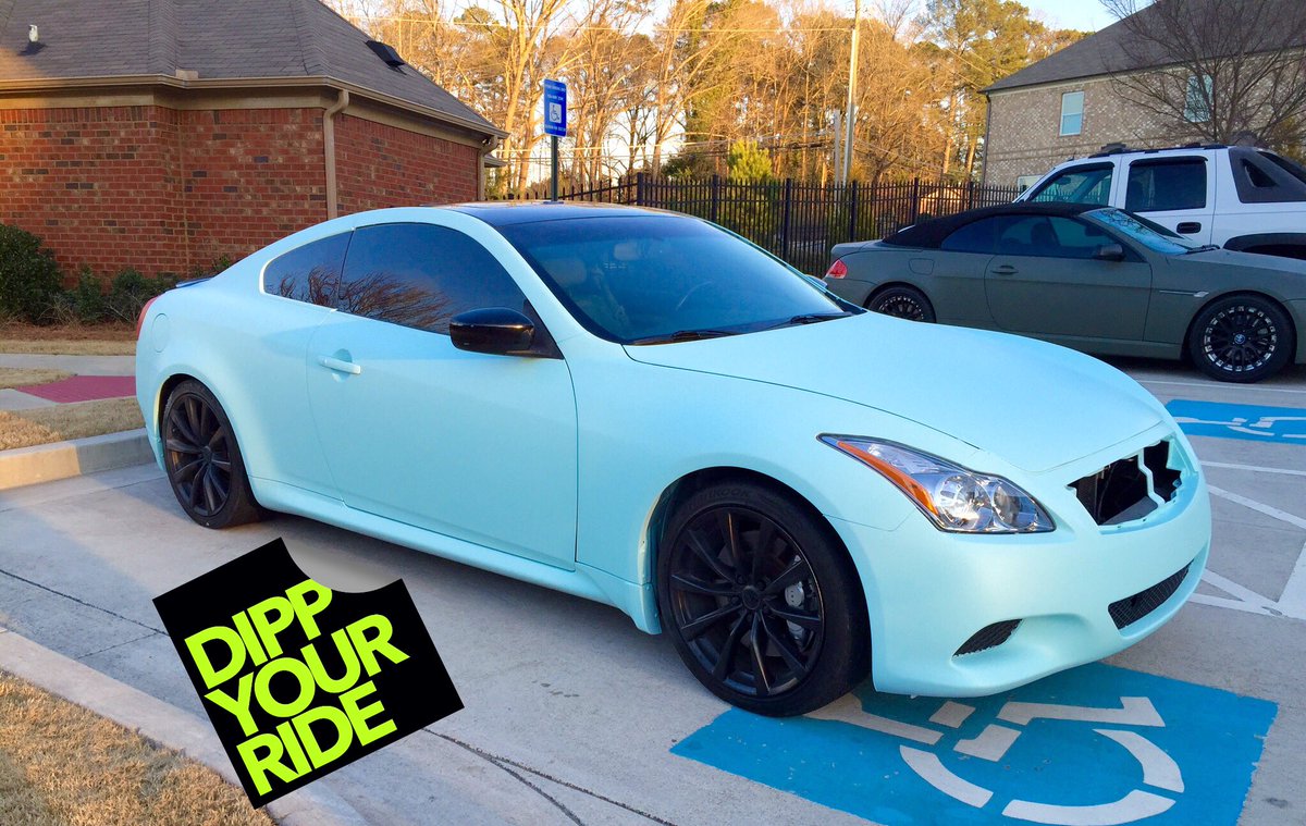 DippYourRide's tweet photo. TiffBlue G37s #plastidip #DippYourRide https://t.co/fKWWELdiHE