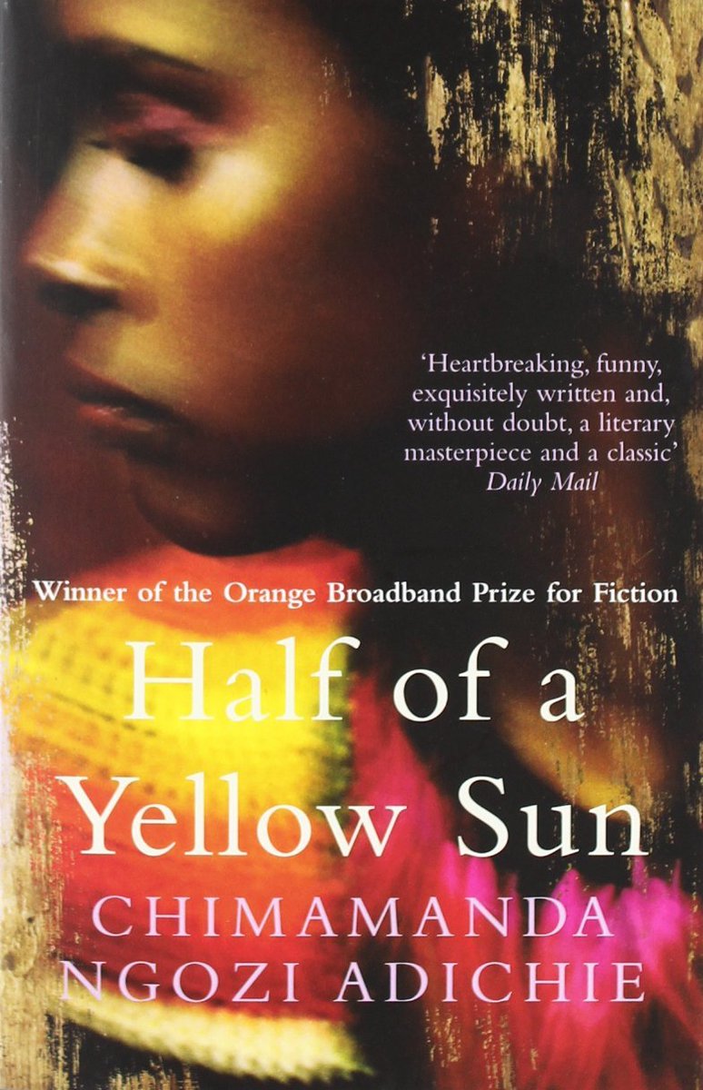 Bantuhair's tweet photo. Favourite books #worldbookday #halfofayellowsun #handmedownworld #booksthatmademecry https://t.co/hismXgUm1M