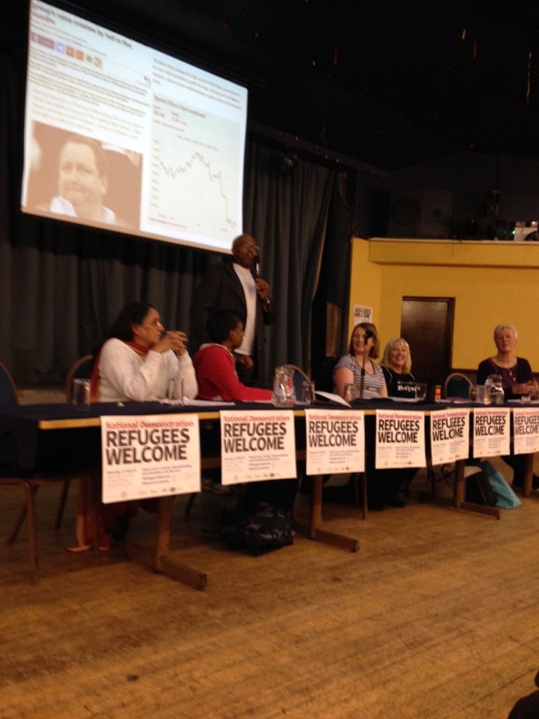 Some incredible speakers tonight at our rally Agaisnt racism #M19