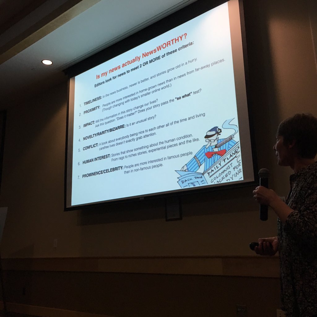 krielly's tweet photo. RT @adworkshop: Important PR question! Is it newsworthy? - @krielly @ROOSTADK #adksummit2016 #PR #publicrelations https://t.co/QmKErqo9UH
