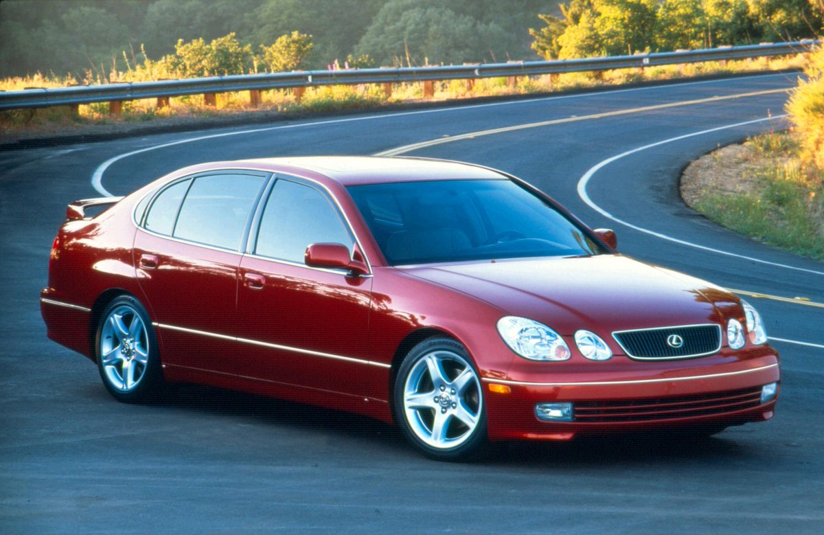 Lexus's tweet photo. The evolution of the thrilling #LexusGS. Do you know if this is the GS300 or GS400? #LexusTrivia #TBT https://t.co/Moc1NV3Plp