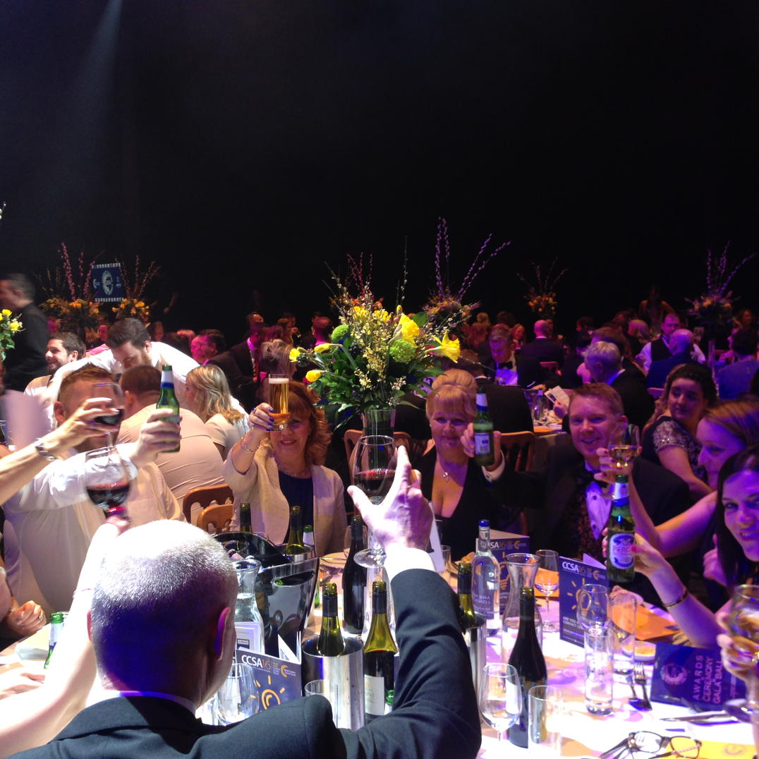 mcdon1977's tweet photo. It's about to kick off! #WCCFAwards best of luck to our @landg_uk Cardiff peeps! #fingerscrossed #proundof https://t.co/YQ30acthuN