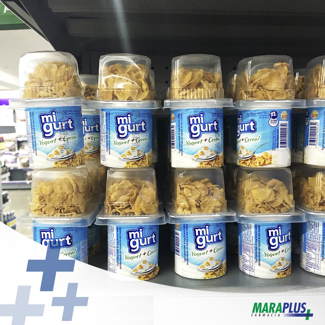 SomosMaraPlus's tweet photo. ¿Ya probaste el nuevo @migurtve con cereal? ¡Es delicioso! #Maraplus #MásQueUnaFarmacia #Merienda https://t.co/yrnzUqvwf3