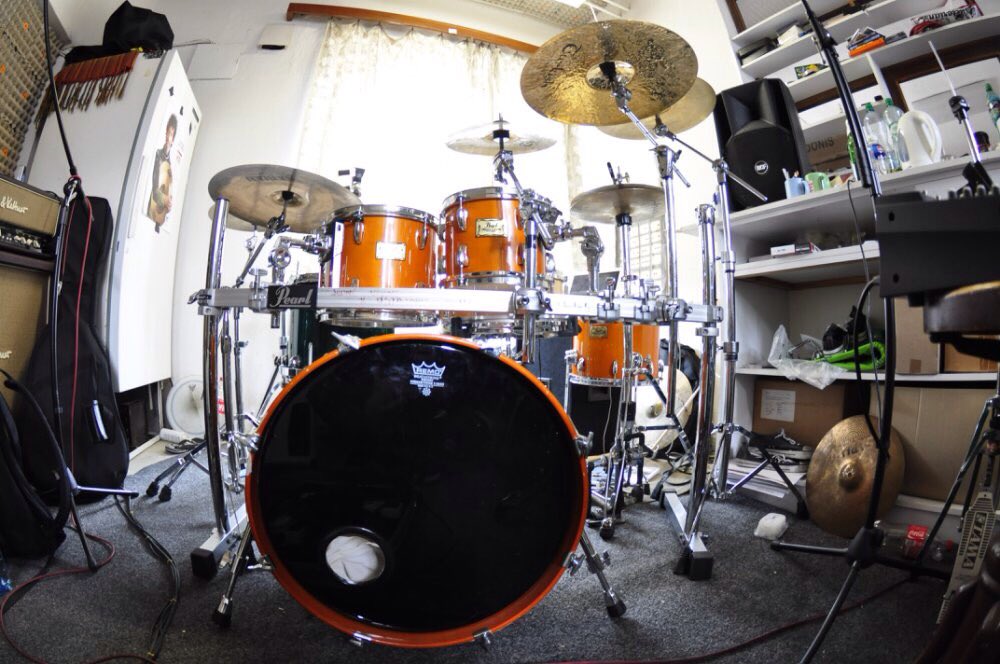 Marikoon's tweet photo. Best #drums ever!! #PearlDrums #mmx #iconrack #freefloating #anatolian https://t.co/hZNKK0Koll