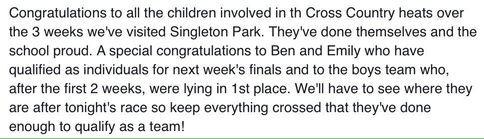 brynmillmissb's tweet photo. Cross Country update: https://t.co/rs9HBognzs