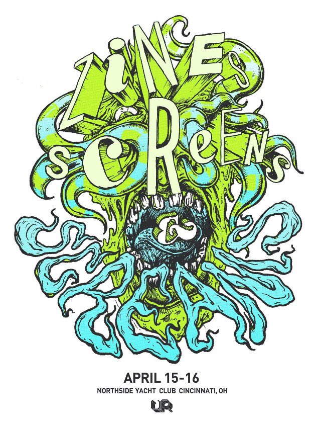 We're stoked to be playing at Zines, Screens, and Screams Fest in Cincy on Friday, April 15th. Mark your calendars.