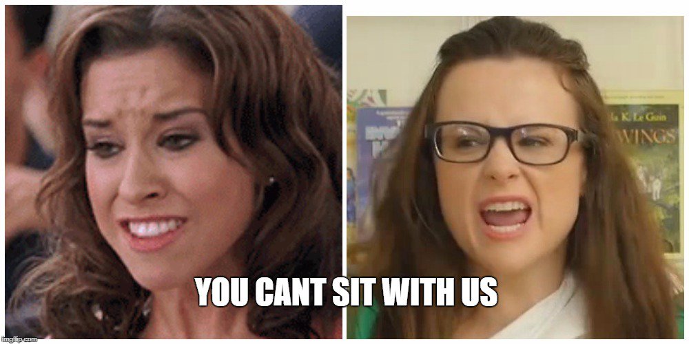 Dionysus_in_HS's tweet photo. Fine @Athena_in_HS  this meme makes up for your meanness yesterday.  #meangirls #gretchenweiner #zeusschool #parody https://t.co/Spbm3Tv92e
