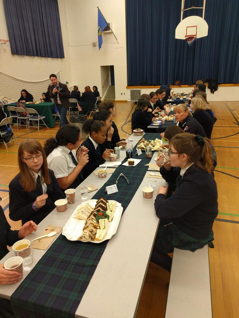 Lunch time with our students and special guests! #ChooseNellie
