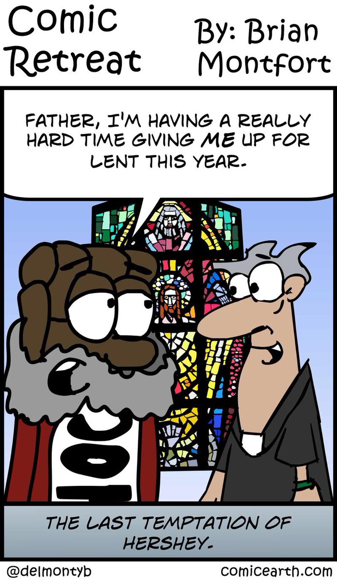 How is your #Lent2016 going?! :) #Catholic #Humor #Cartoon by <a href="/delmontyb/">Ginger Prime ✝️</a>