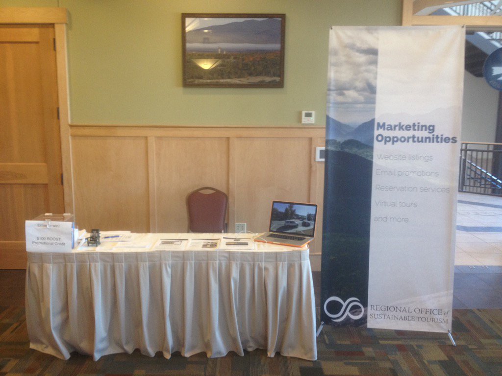 ADKGlenn's tweet photo. Don't forget to visit my table and enter to win a $100 ROOST credit! #ADKSummit2016 https://t.co/u8543GbHqX