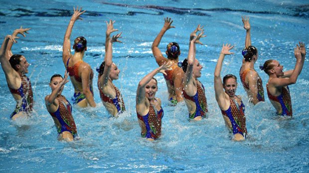 CBCOlympics's tweet photo. .@SynchroCanada has one goal on the brain: Olympics. Find out more about their #RoadToRio 
https://t.co/IVL9rJ1Fhm https://t.co/wcbg9DBs8s