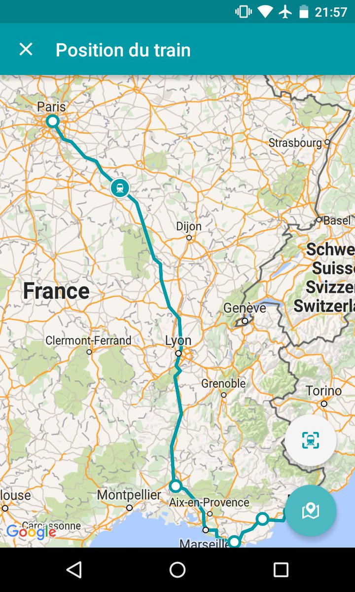Gerald_SNCF's tweet photo. La nouvelle version de l'appli #SNCF vous permet de voir la position de votre train dans l'appli tout simplement 😊 https://t.co/ieGqrYOssH