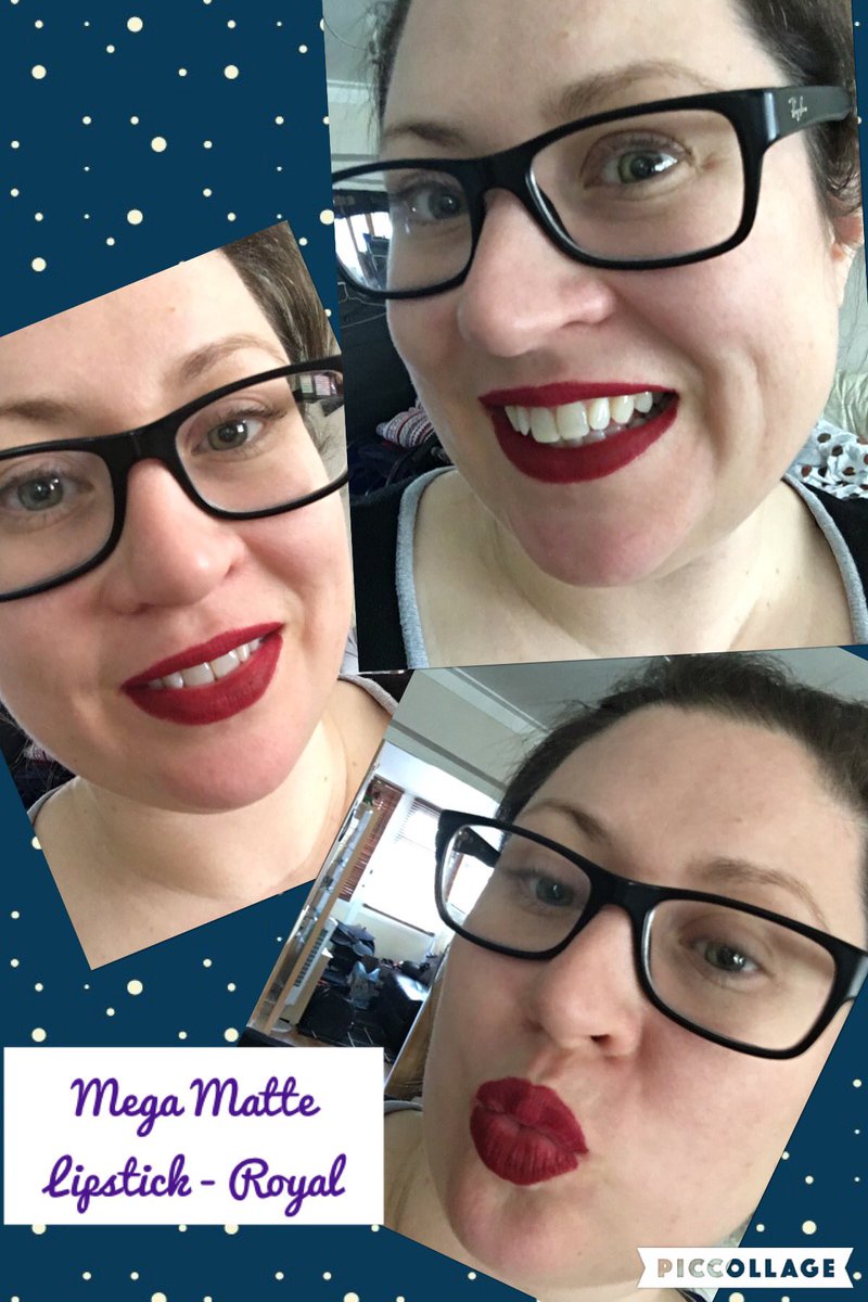ClaireWomble's tweet photo. Love my new Mega Matte Lipstick in Royal. #lips #matte #statementlips #glam
https://t.co/Cg2By7jJDQ https://t.co/3WkBgiNbXY