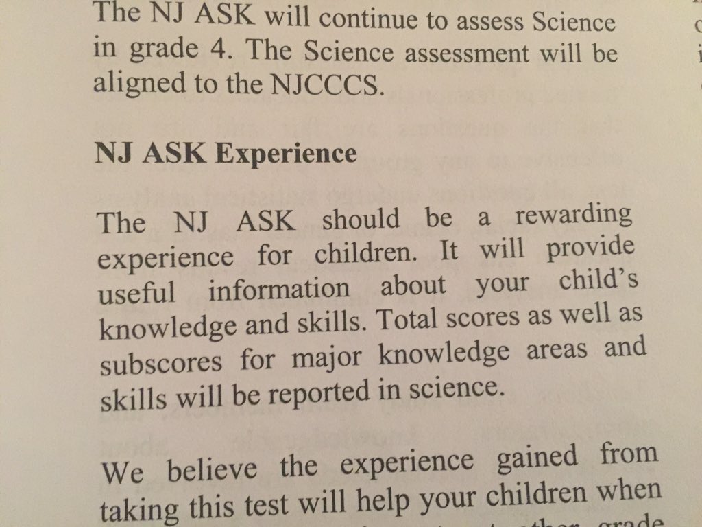 trish_adkins's tweet photo. I am certain my kid will not find the #NJAsk to be rewarding.This guide does not even make sense! @SavOurSchoolsNJ https://t.co/uTsmG2WHgp