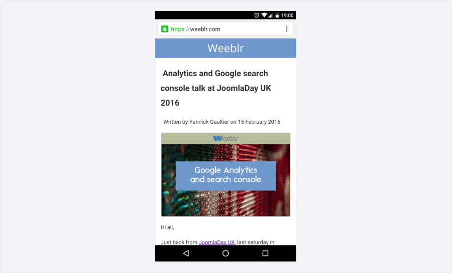 weeblr's tweet photo. Full version of #wbAMP released - Accelerated Mobile Pages for Joomla https://t.co/i3Qv9OJdia #weeblr #amphtml https://t.co/e2HeOAMs7v