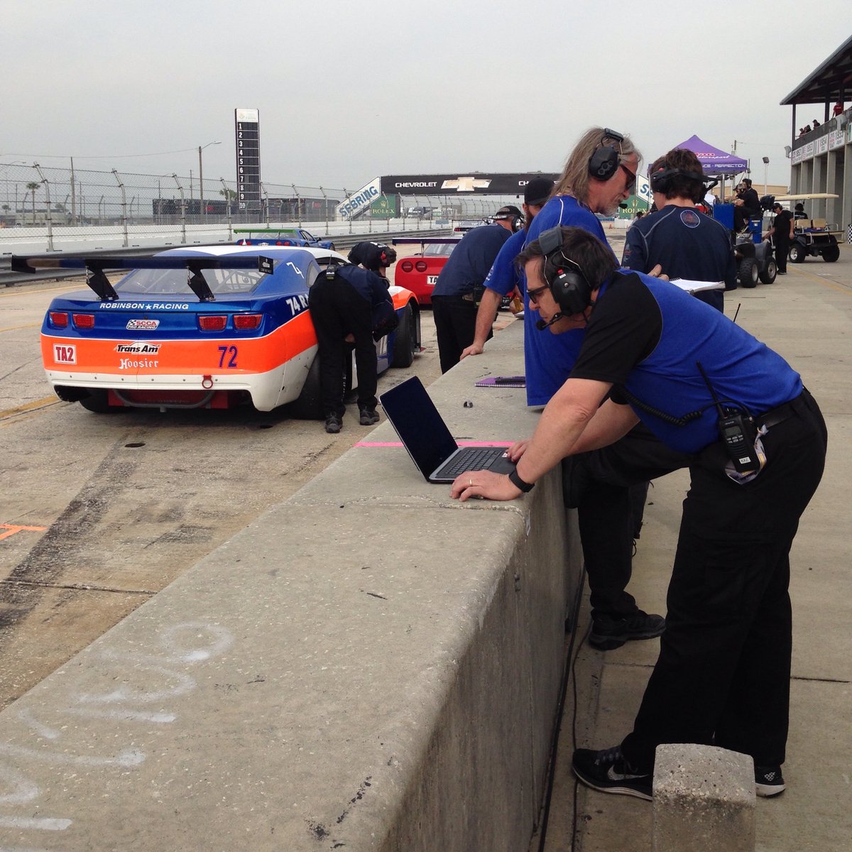 That's a wrap on Day 1 of testing at #Sebring. Data crunching time. <a href="/GoTransAm/">The Trans Am Series</a> <a href="/Go_Shane_Go/">Shane Lewis</a>
