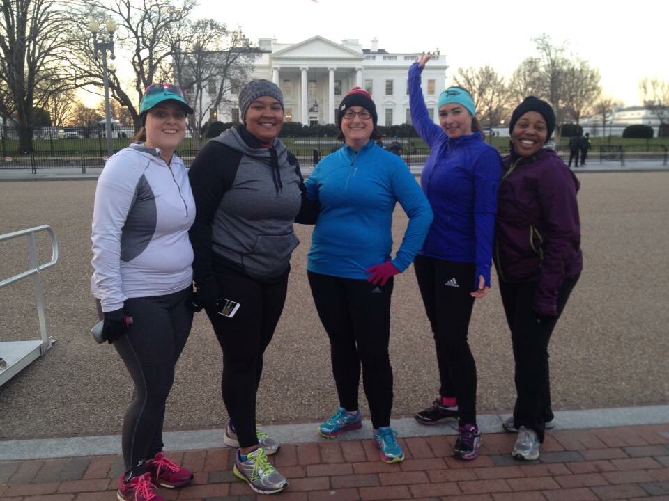delgadodaphne's tweet photo. A chilly but inspiring 3.5 mile run during week 4 of #triathlon training w/ the @ymcadc #YTri team! #only16weekstogo https://t.co/xrAvJMt5jL