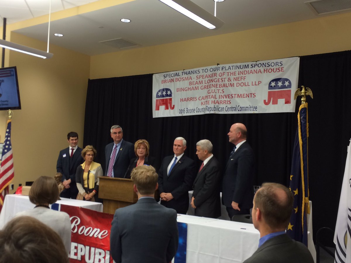 BooneCoGOP's tweet photo. Thanks to @SecretaryLawson, @HolcombForIN, @mike_pence  and @Brian_Bosma for joining us at the #BooneCoLDD tonight! https://t.co/AKWc47d85Z