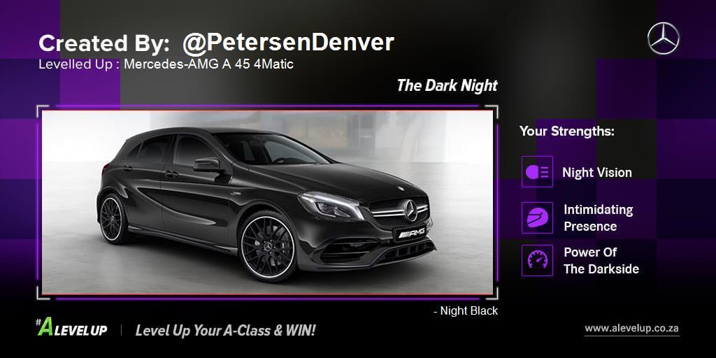 PetersenDenver's tweet photo. So excited! I just entered to win a Mercedes-Benz A-Class for a year! Enter here: https://t.co/fCh0RSLqip #ALevelUp https://t.co/Cfueg9Znw1