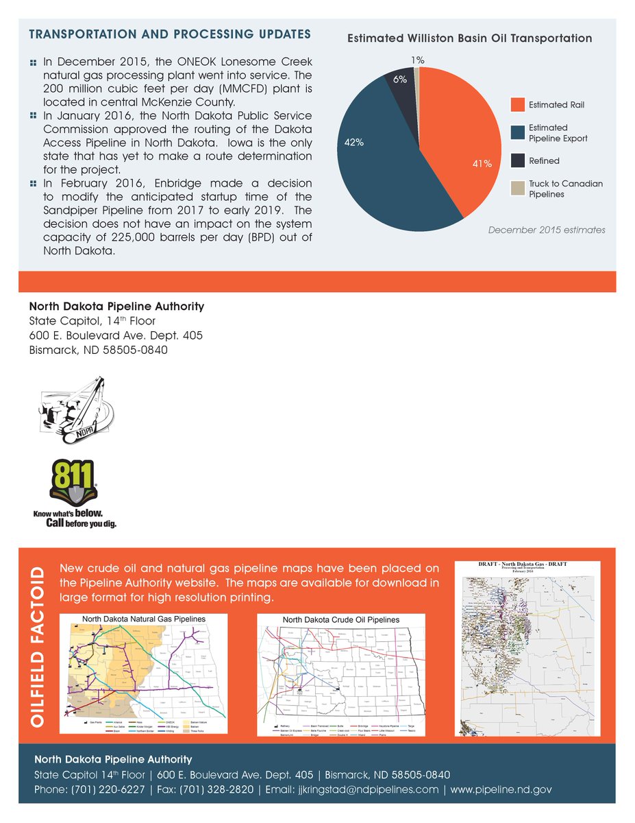 VisionWestND's tweet image. Read the Pipeline Publication from the North Dakota Pipeline Authority .bit.ly/21KXFYy #pipelinecommittee