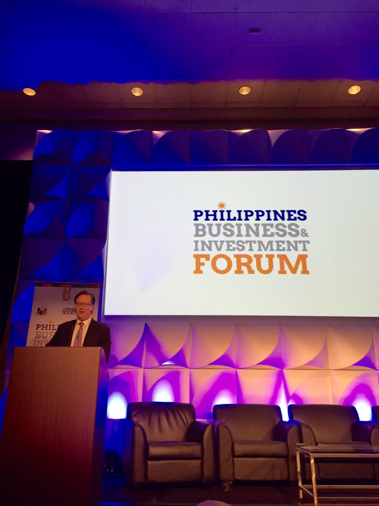 philippinesusa's tweet photo. USABC Pres Alex Feldman delivers keynote address at PH business & investment forum in NY @USASEANBusiness #2016PBIF https://t.co/hh76rDNFVw