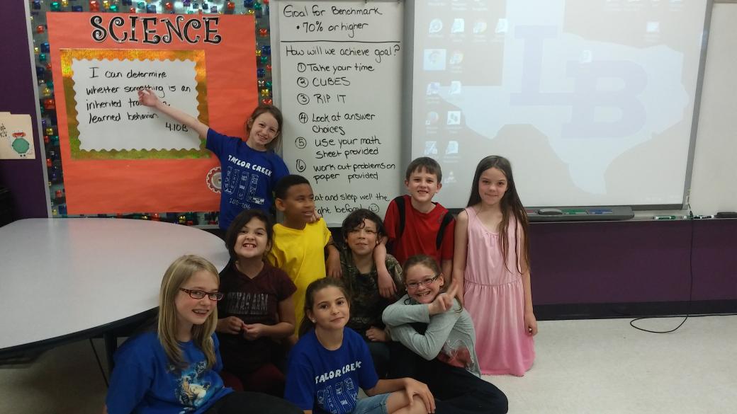 Setting goals and objectives for next weeks benchmark in math! #LISDFormula100@lampasastce