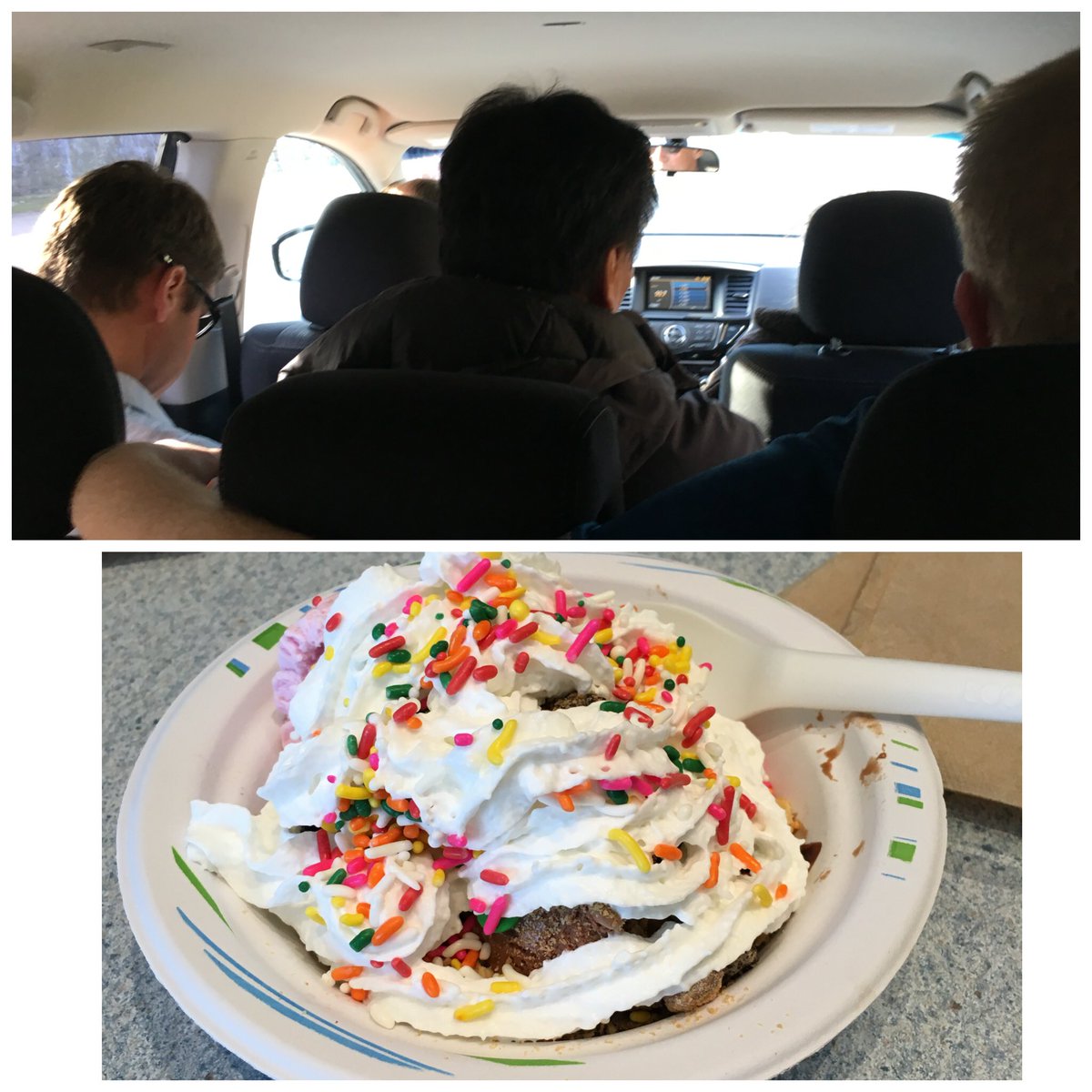 fryrice8850's tweet image. In Hopkinton, as a team heading to #eos2 Ice cream event #EOS2GETHER