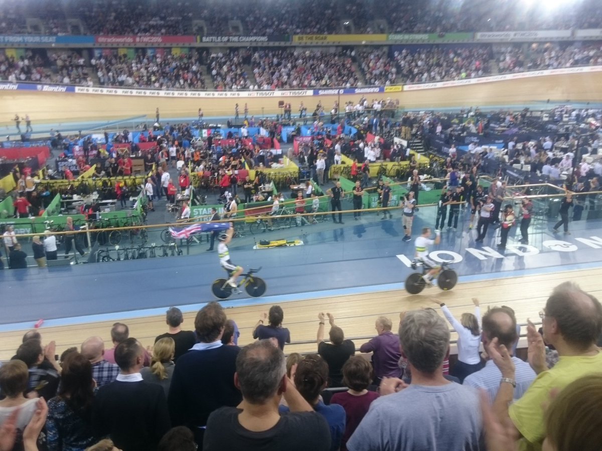 Fantastic night at <a href="/trackworlds/">Track Worlds 2016</a>. Chapeau to <a href="/TheMean_Machine/">The MEAN MACHINE</a> and big thanks to <a href="/kirsten_wild/">Kirsten Wild</a> for tickets! #TWC2016